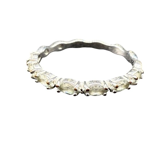 Swarovski Clear Crystal Marquise Cut Vittore Ring Size 5.5 Silver Tone - Picture 1 of 5